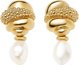 Missoma Pearl Baya 18kt Gold-plated Detachable Drop Earrings - One Size