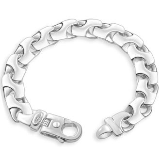 Pompeii3 Mens 14k Gold (77gram) or Platinum (127gram) 12mm Link Bracelet 8.5