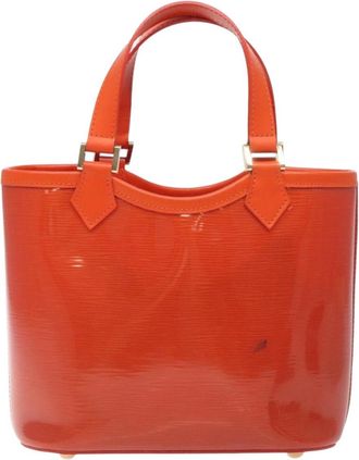 Louis Vuitton Lagoon Bay Orange Leather Handbag (Pre-Owned)