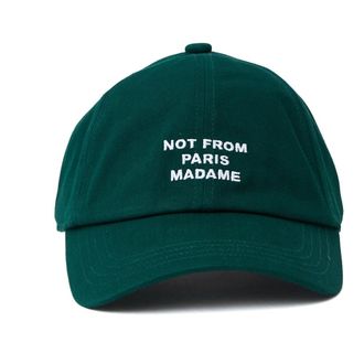 Dr&ocirc;le de Monsieur La Casquette Slogan - male - Drole de Monsieur - Hats & Caps - Green - ONE SIZE - Accessories