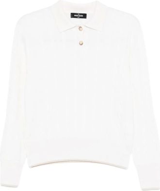 Gran Sasso Maglione con bottoni e lavorazione a trecce - Toni neutri