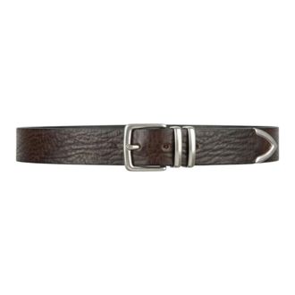 Alberto Luti Heren, Accessoires, Bruin, Maat: 115 CM Leer