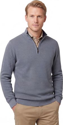 Casamoda trui Casa Moda blauw half zip