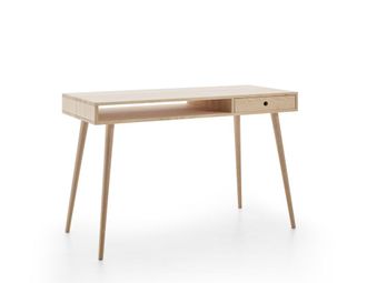 HOGAR 24 Escritorio de madera maciza natural, color natural