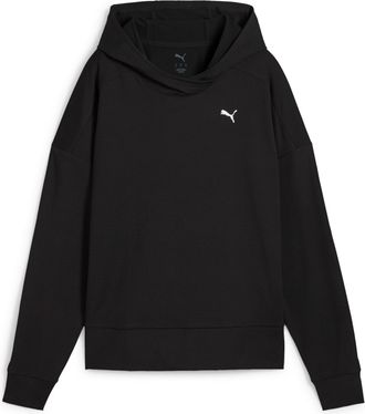 Puma Kapuzensweatshirt PUMA CLOUDSPUN HOODIE, Damen, Gr. XL, schwarz-weiss (puma schwarz, puma wei&szlig;), Jersey, Obermaterial: 85% Polyester, 15% Elasthan, re
