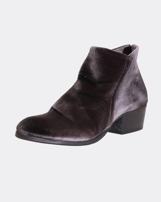 Hudson Womens Apisi Velvet Boots in Grey Textile - Size UK 8