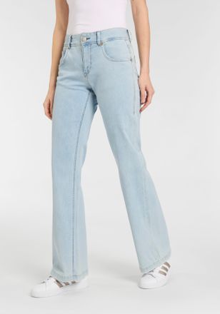 Herrlicher 5-Pocket-Jeans HERRLICHER Edna Denim Light, Damen, Gr. 27, L&auml;nge 34, paradieso, Denim/Jeans, Obermaterial: 98% Baumwolle, 2% Elasthan, bootcut fit nor