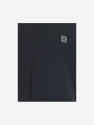 Stone Island Boys Navy Logo Cotton T-Shirt T-Shirts And Polos