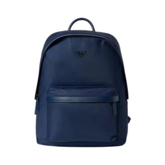 Emporio Armani Backpacks, male, Blue, ONE SIZE, ASV Nylon Backpack