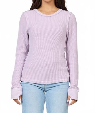 Dear John Denim Ania Long Sleeve Top In Purple Haze