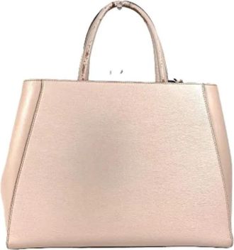 Fendi Pre-owned Shoulder Tote Bag - Dames - Vintage Handtas - Beige - ONE Size - Leer - Vintage