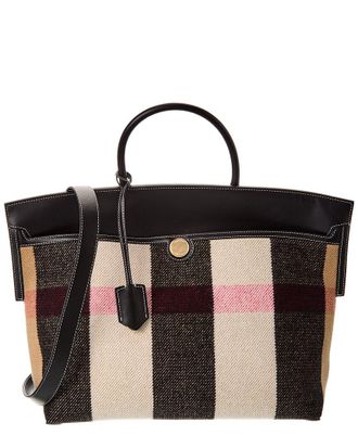 Burberry Society Vintage Check Tote (Authentic Pre-Loved)