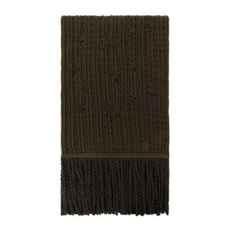Roberto Cavalli Ribbed Knit Wool Scarf