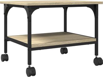 vidaXL Soporte De Impresora 2 Niveles Roble Sonoma 50x40x38 Cm Vidaxl