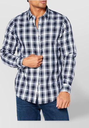 Michael Kors checked shirt with buttoned cuffs and collar