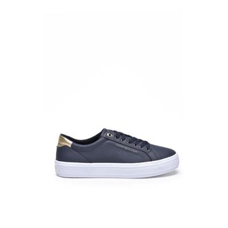 Tommy Hilfiger Dames, Schoenen, Blauw, Maat: 41 EU Leer