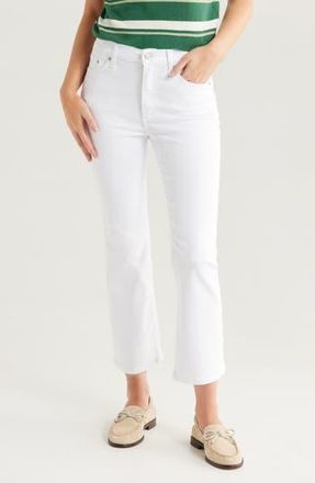 Pistola Denim Petite Lennon High Waist Ankle Bootcut Jeans in Vivid White at Nordstrom Rack, Size 32P