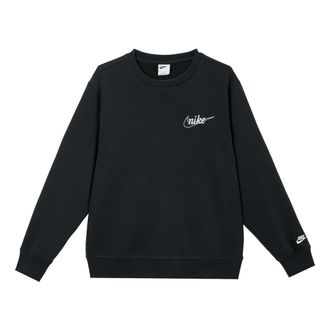 Nike Crew Neck Long Sleeve Sweatshirt Black White IF0680-010