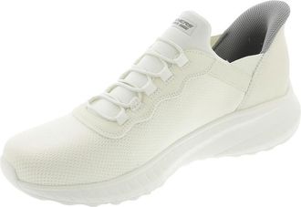 Skechers Mens Hands Free Slip-ins Bobs Squad Chaos-Daily Hype Sneaker, Off White Knit, 8.5 UK