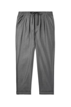Tom Ford Straight-Leg Silk-Twill Drawstring Trousers