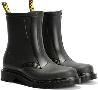 Dr. Martens Unisex 1460 Rain Pull On Black Boots - Size UK 9
