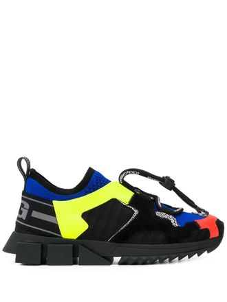 Dolce & Gabbana Sorrento low-top sneakers - women - Leather/Leather/Polyester/Polyester/Rubber - 37.5 - Black