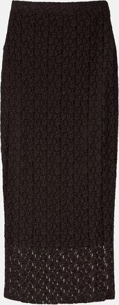 Velvet Mia lace midi skirt