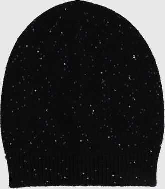 Fabiana Filippi Berretto beanie in misto lana e cashmere con paillettes