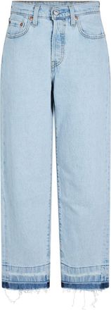 Levi's Damesjeans 501 met rechte pijpen en enkellengte (Platte Aarde)