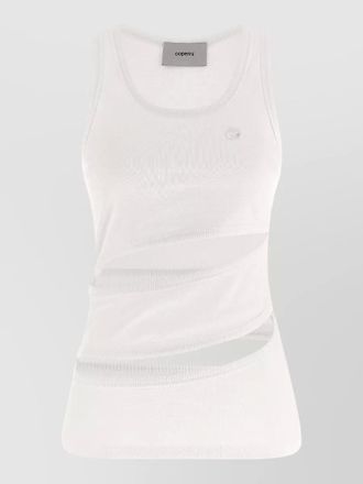 Coperni organic cotton spiral tank top