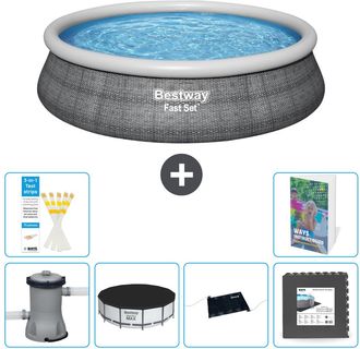 Bestway Piscina Bestway Fast Set Redonda - 457x84 Cm - 7-piezas S195