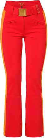 Goldbergh Roccia Stripe Softshell Slim-leg ski Pants - Red - 38 (UK10 / S)