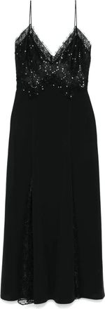 Nissa Abito midi con paillettes - Nero