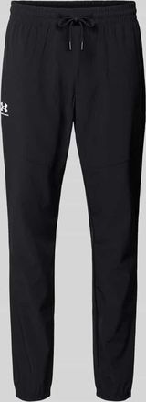 Under Armour Regular Fit Sweatpants mit Logo-Print Modell Vibe in Black, Gr&ouml;&szlig;e XXL