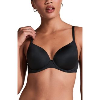Hunkem&ouml;ller Super Soft Padded Underwired Bra in Black at Nordstrom, Size 34B