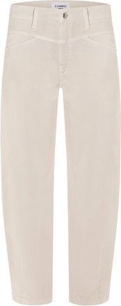 Cambio Elin O-Shape Jeans - Dames - Straight fit broeken - Beige - XL - Katoen - Broeken