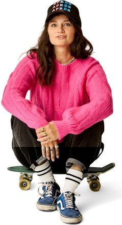 Carve Designs Eloise Wool Sweater in Hot Pink at Nordstrom, Size Xx-Small