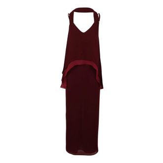 Baobab Double-layer maxi dress with scarf detail - female - Baobab Collection - Party Dresses - Red - L - Dresses