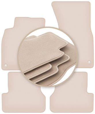 OEM Alfombrillas Beige Premium Para Audi A6 C7 Sed&aacute;n, Familiar, Avant 2011-2017