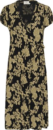 Kaffe Jersey jurk Regular fit black multi