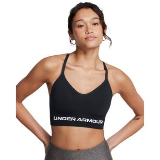 Under Armour Sport-BH UNDER ARMOUR VANISH SEAMLESS LOW BRA, Damen, Gr. XL, N-Gr, schwarz (schwarz 001), Web, Obermaterial: 88% Polyester, 12% Elasthan, unifarben, 