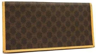 Celine Brown Leather Pvc Wallet (Bi-Fold) (Pre-Owned)