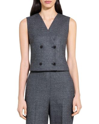 Theory Shrunken Wool Vest