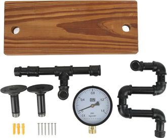 OEM Estanter&iacute;a De Pared De Hierro Forjado, Ahorra Espacio, Estilo Industrial Retro, Estante De Almacenamiento De Pared Para Tuber&iacute;as De Agua, Para Sala De