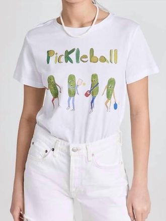 Unfortunate Portrait Pickleball T-Shirt In White
