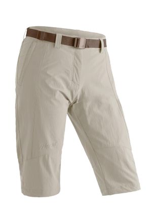 Maier Sports Caprihose MAIER SPORTS Kluane, Damen, Gr. 23, N-Gr, beige, 90% Polyamid, 10% Elasthan, Hosen Caprihose, Damen Shorts, kurze Wanderhose, Outdoorhose mi