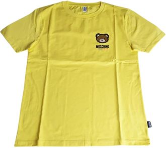 Moschino Stretch-Jersey Gele Katoenen Onderbroek - Heren - T-shirts - Geel - S - Katoen - Tops