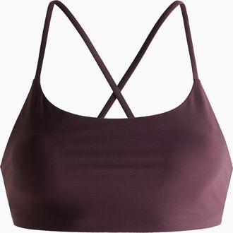 H&M Sport-Bikinitop - Aubergine