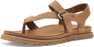 UGG Goldengaze Toe Post Womens Sandals Chestnut : 6.5 B - Medium, Suede