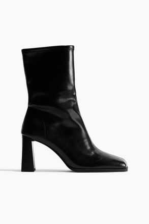 H&M Stiefeletten mit Blockabsatz - Schwarz